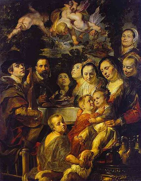 Self-Portrait with Parents, Brothers, and Sisters (c. 1615)