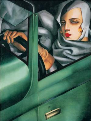 Self-Portrait in the Green Bugatti 
